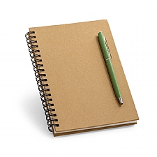 Caderno B6 capa dura Papel kraft contendo 70 fls.