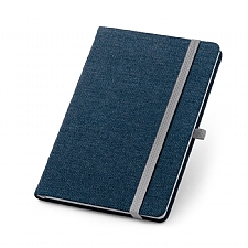 Caderno capa dura Jeans contendo 96 folhas.