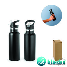 Garrafa em aço inox de parede dupla térmica 570 ML