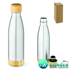 Garrafa em aço inox (90% reciclado)