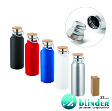 Garrafa em aço inox de parede dupla térmica 570 ML