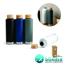Garrafa em aço inox de parede dupla térmica 640 ML