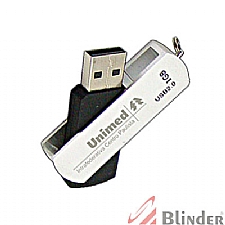 PEN DRIVE GIRATÓRIO COM CAPACIDADE DE 4 GB.