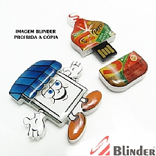 PEN DRIVE FORMATO ESPECIAL COM CAPACIDADE DE 4 GB.