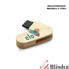 PEN DRIVE BAMBU GIRATÓRIO