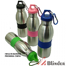 Cantil de 500ML Metal  C/ Det. Borrachado