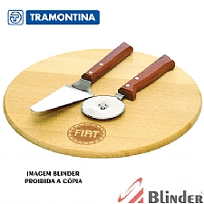 Conjunto para pizza com 03 peças. 