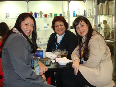 Lilian e visitantes
